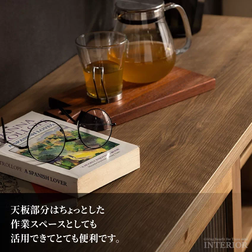 食器棚 おすすめ 幅120cm キャビネット おしゃれ 日本製 人気 収納家具 木製 ナチュラル 戸 | 17