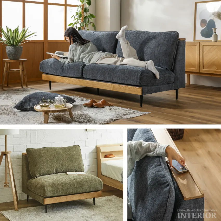 ソファ アリシア コンパクトソファ 3人掛け 1.5人掛け スツール おしゃれ 猫の引っ掻きに強いソ | 2