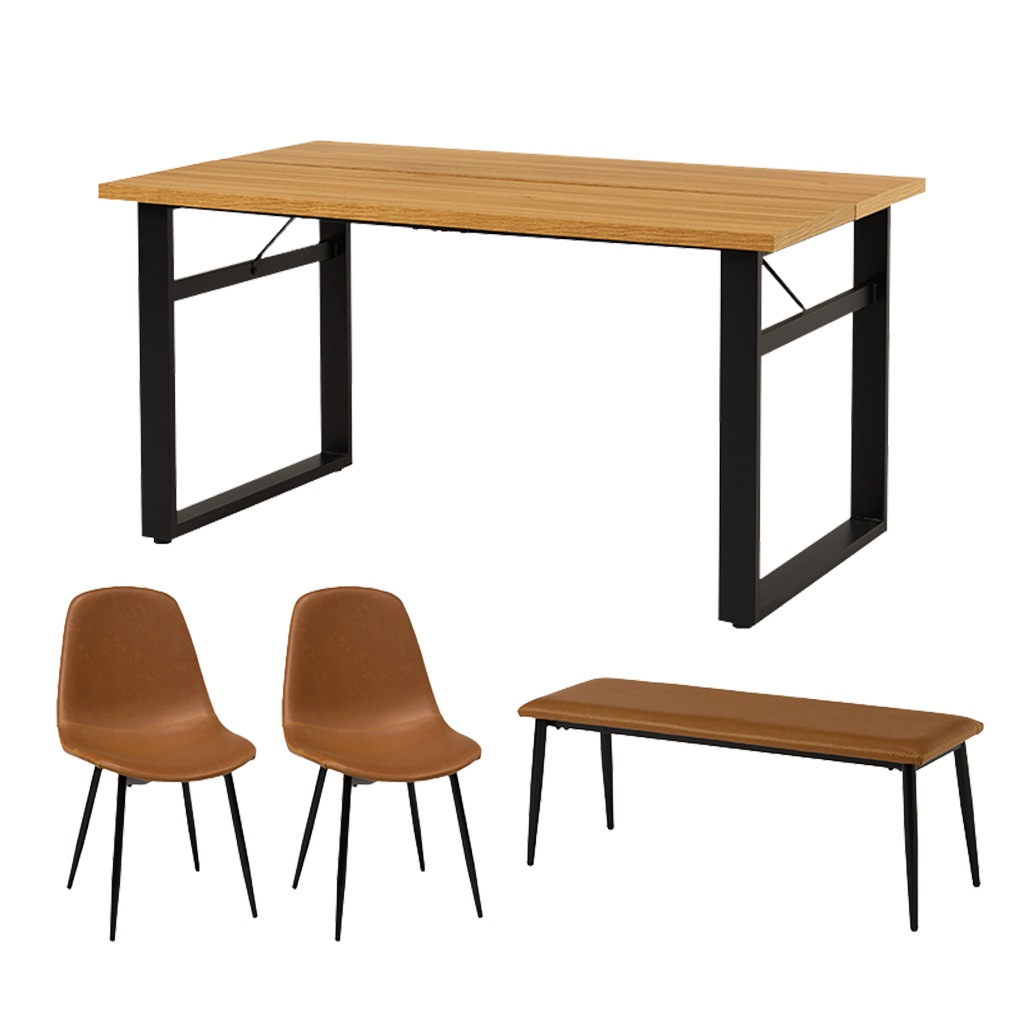 ダイニングセット 4人 ダイニングテーブルセット 4点セット 4人掛け ヴィンテージ調 おしゃれ 幅 | 18