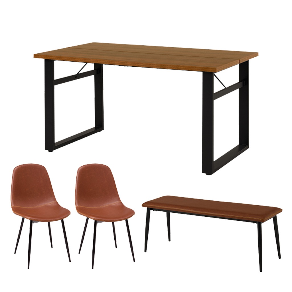 ダイニングセット 4人 ダイニングテーブルセット 4点セット 4人掛け ヴィンテージ調 おしゃれ 幅 | 23