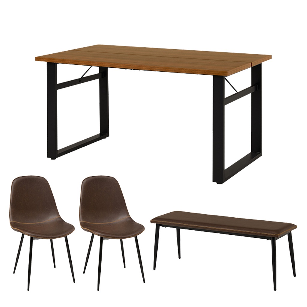 ダイニングセット 4人 ダイニングテーブルセット 4点セット 4人掛け ヴィンテージ調 おしゃれ 幅 | 24