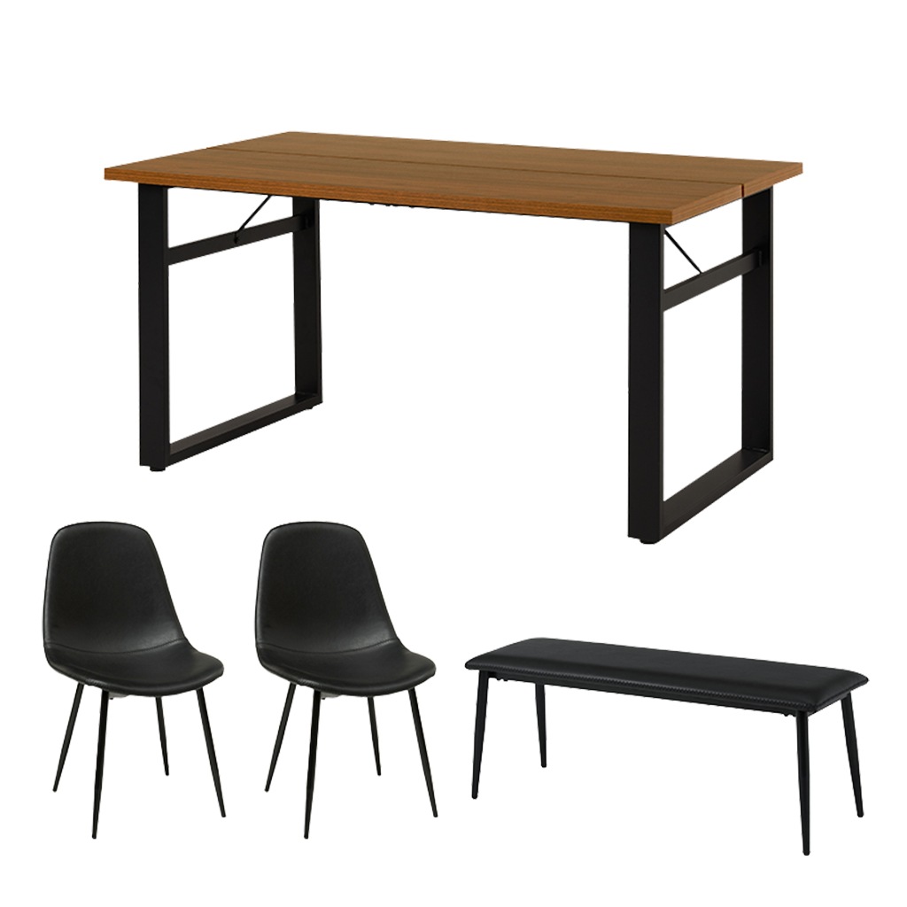 ダイニングセット 4人 ダイニングテーブルセット 4点セット 4人掛け ヴィンテージ調 おしゃれ 幅 | 25