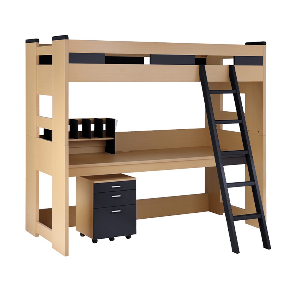 ベッド ロフトベッド システムベッド デスク デスクセット ハイタイプ