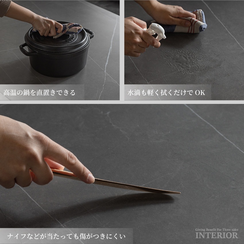 ダイニングテーブルセット 4人 4人掛け 幅180cm 北欧 おしゃれ おすすめ セラミック チェア | 7