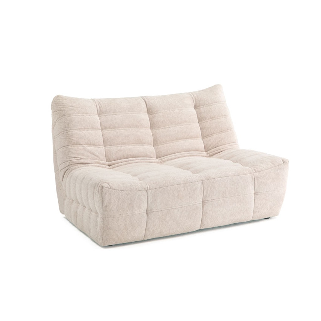 【新品】ファブリック ローソファ オシャレ モダン ソファ ソファー ファブリック 2人掛け アームレス モダン おしゃれ