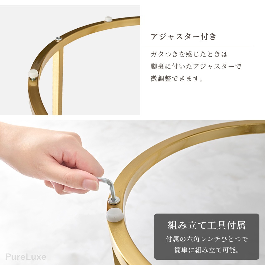 テーブル ローテーブル センターテーブル サイドテーブル ネストテーブル 2点セット 50 60 大 | 7