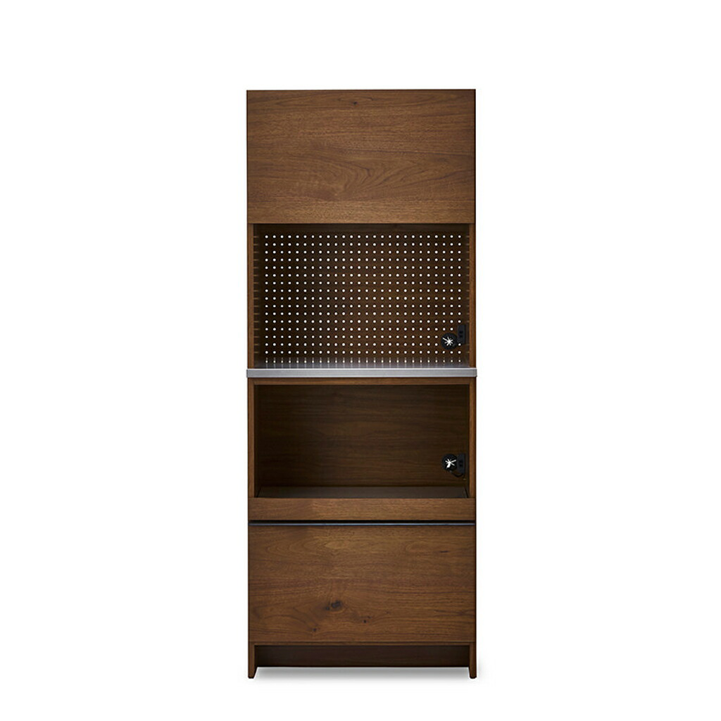 ニッポネア キッチンボード ハイタイプ 幅70cm オウル 食器棚 日本製 おしゃれ 半完成品 ダイ | 12