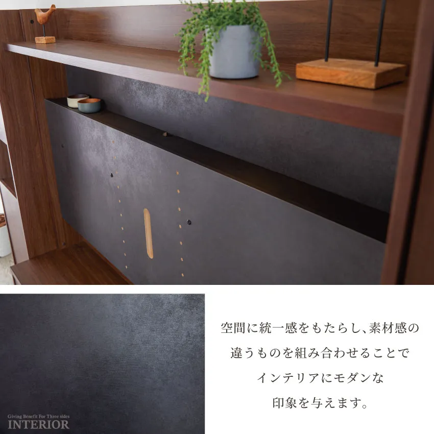 テレビボード 壁掛け ハイボード TV台 160cm 180cm 60インチ 65インチ リモコン透 | 6