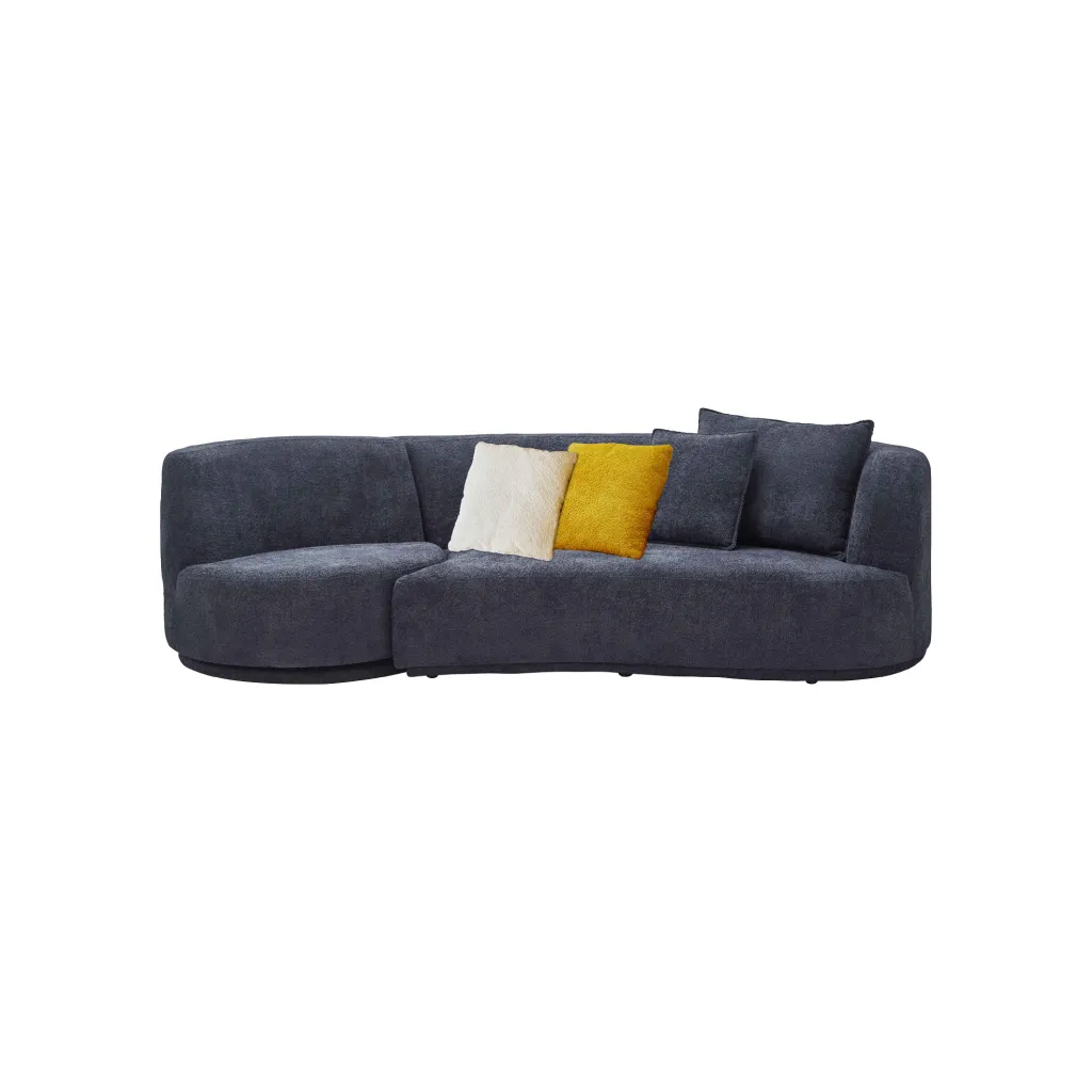 ソファーセット 幅265cm 2.5人掛け 1人掛け 回転式 クッション付き ファブリック モダン  | 16