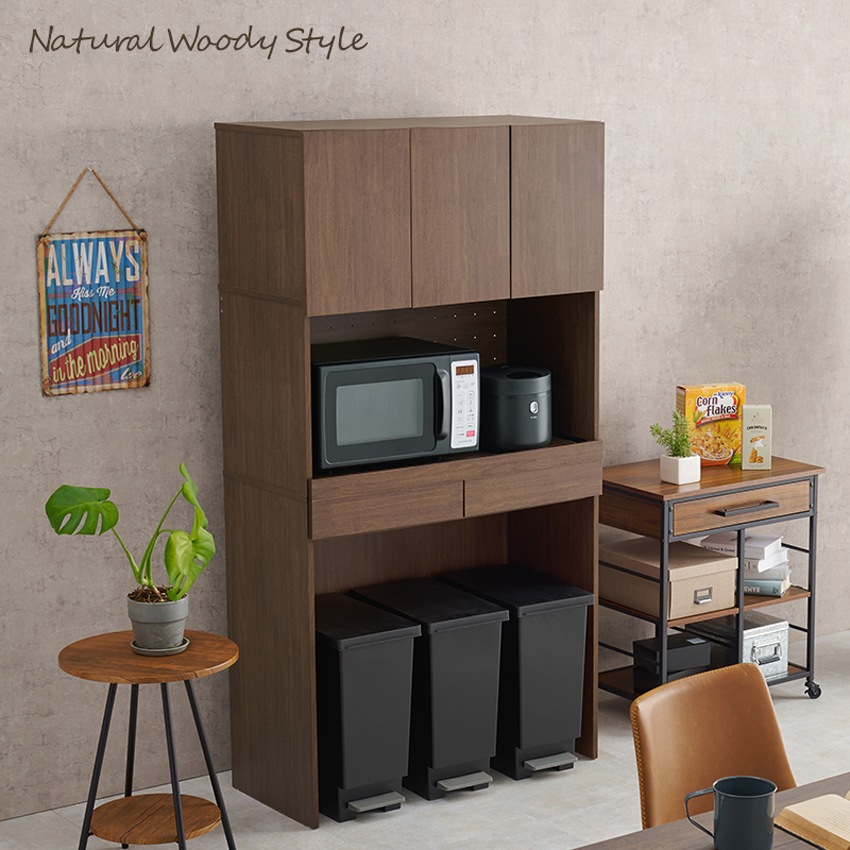 レンジ台 レンジ対応 ゴミ箱 収納 キッチンラック レンジボード おしゃれ キッチン 収納棚 ごみ箱 | 19