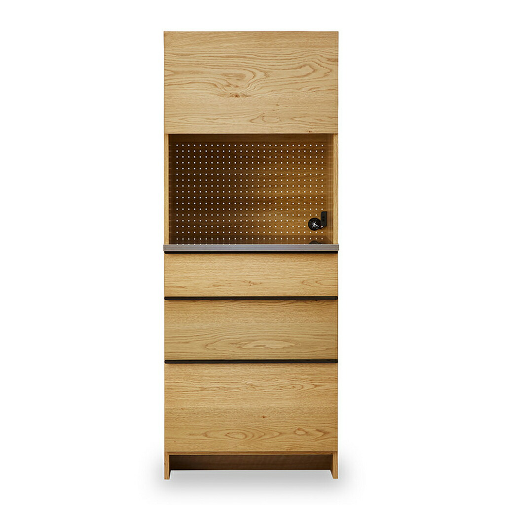 ニッポネア キッチンボード ハイタイプ 幅70cm オウル 食器棚 日本製