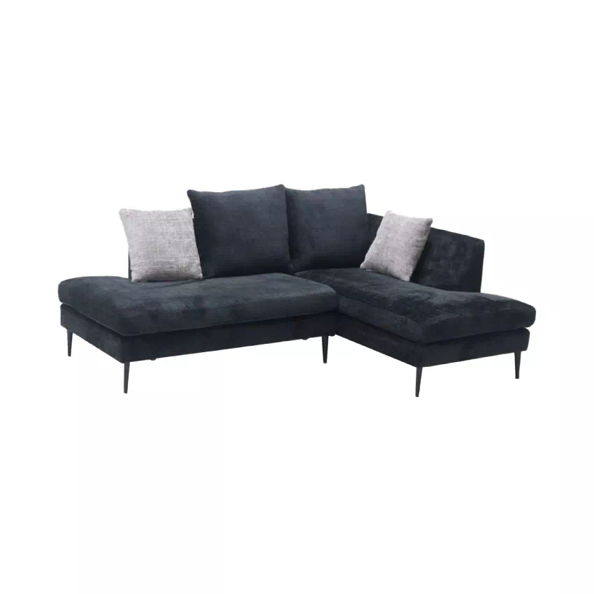 新品　ソファ　3人掛け　ソファー　カウチソファ　ダークグレー lushroom カウチソファ 3人掛け ファブリック ソファー グレー