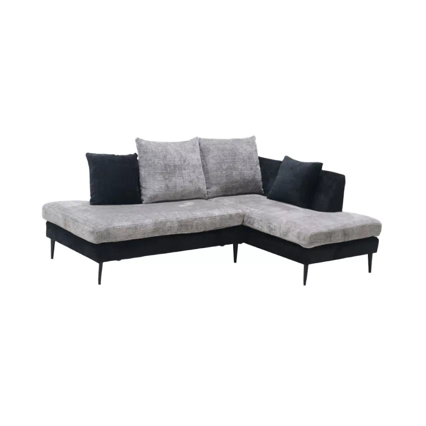 ソファ　ソファセット　3人掛け　グレー×ブラック　リビングソファ　ローソファー ソファセット ビッグカウチセット 〔 3人掛けソファ アッシュ