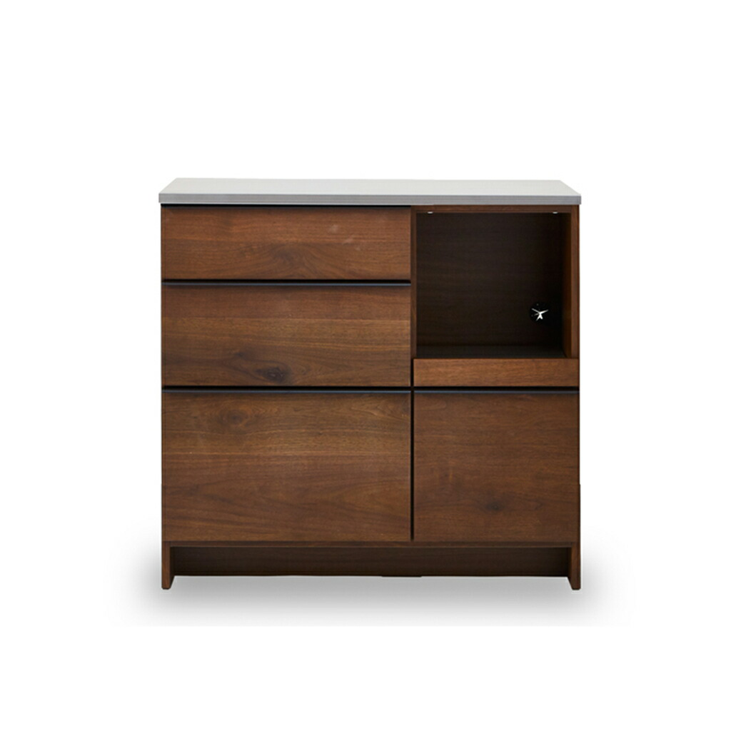 ニッポネア キッチンカウンター 幅100cm オウル 食器棚 食器棚 日本製 おしゃれ 完成品 台所 | 12