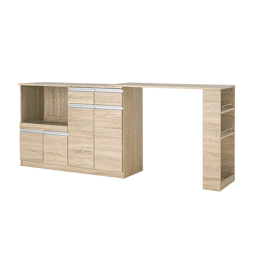 レンジ台 レンジ対応 収納 キッチンカウンター レンジボード 伸縮 幅133 幅207 キッチン 収 | 22