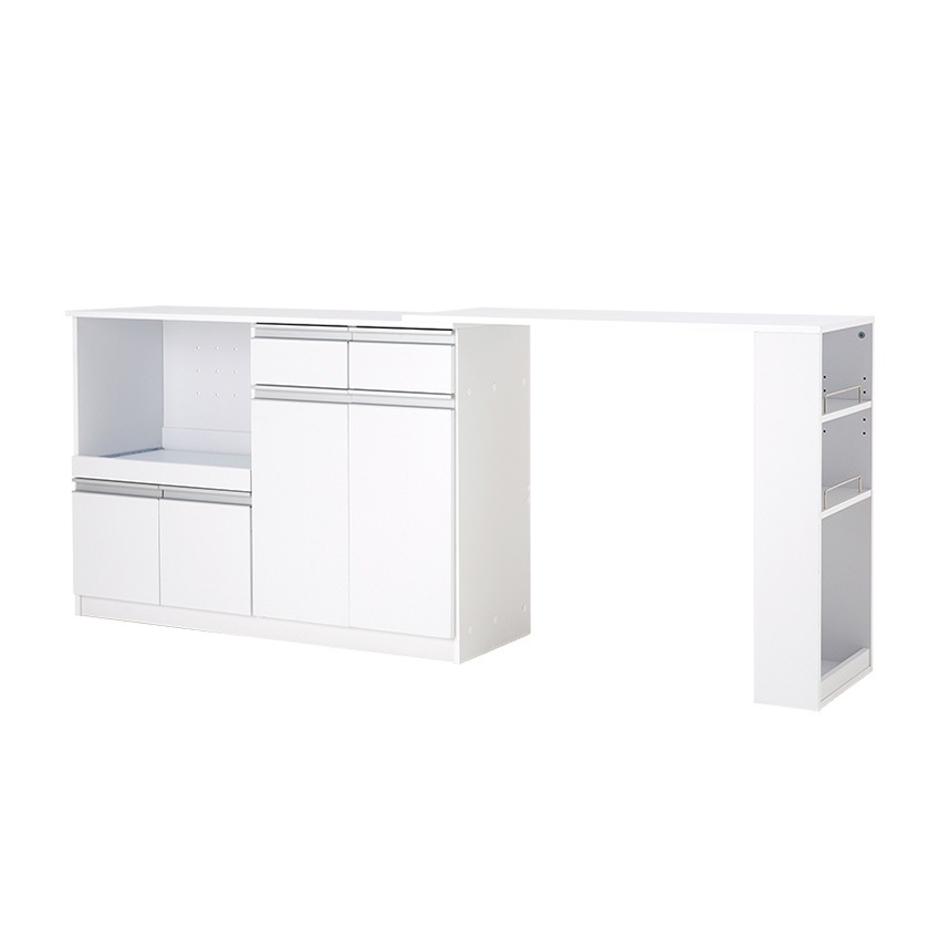 レンジ台 レンジ対応 収納 キッチンカウンター レンジボード 伸縮 幅133 幅207 キッチン 収 | 23