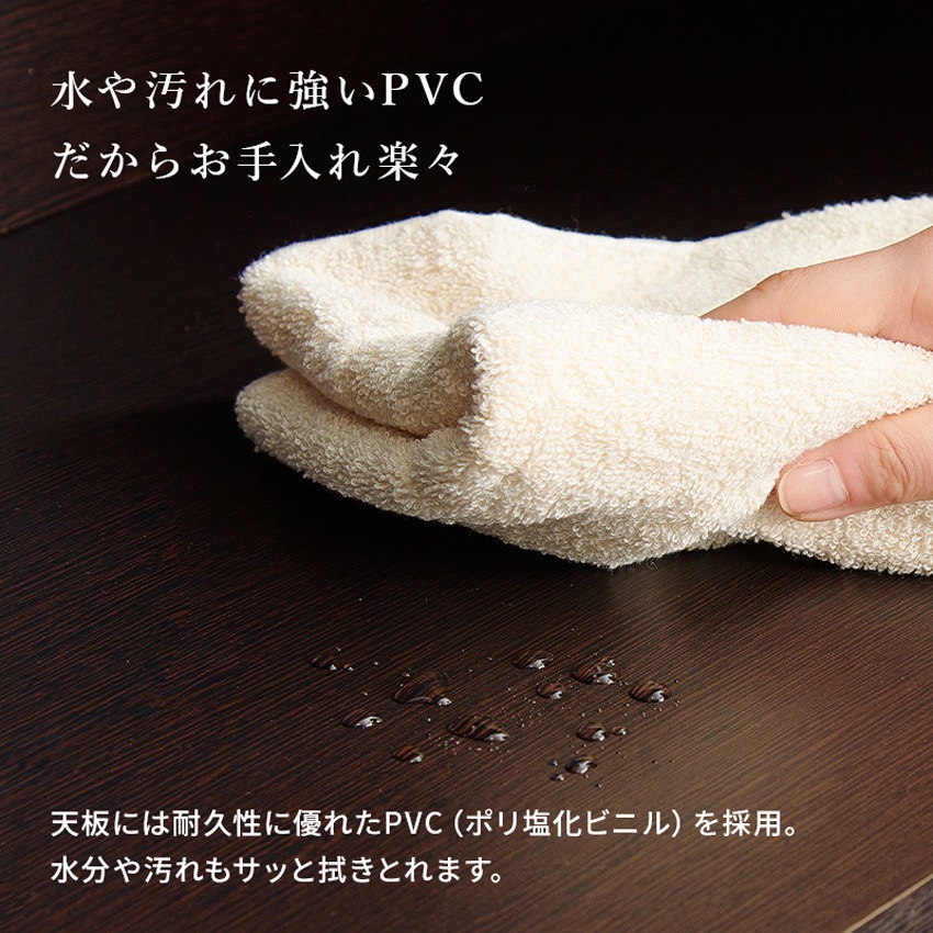 拡張テーブル カウンター専用 オプション テーブル 単品 拡張 木目 幅104 104cm 簡単設置 | 7