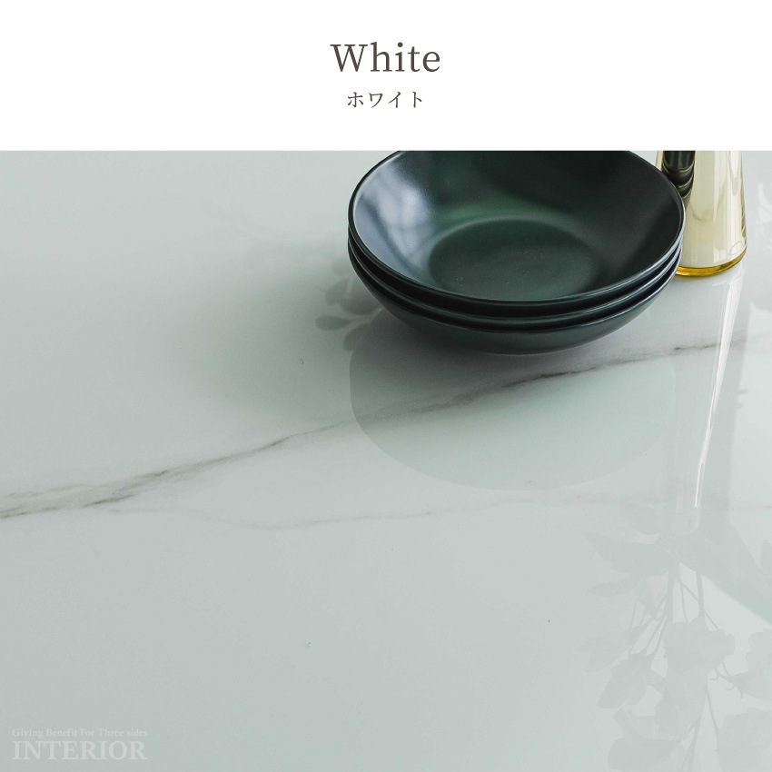 ダイニングテーブル テーブル 単品 伸縮 伸長式 おしゃれ 伸長 セラミック 食卓テーブル ホワイト | 11