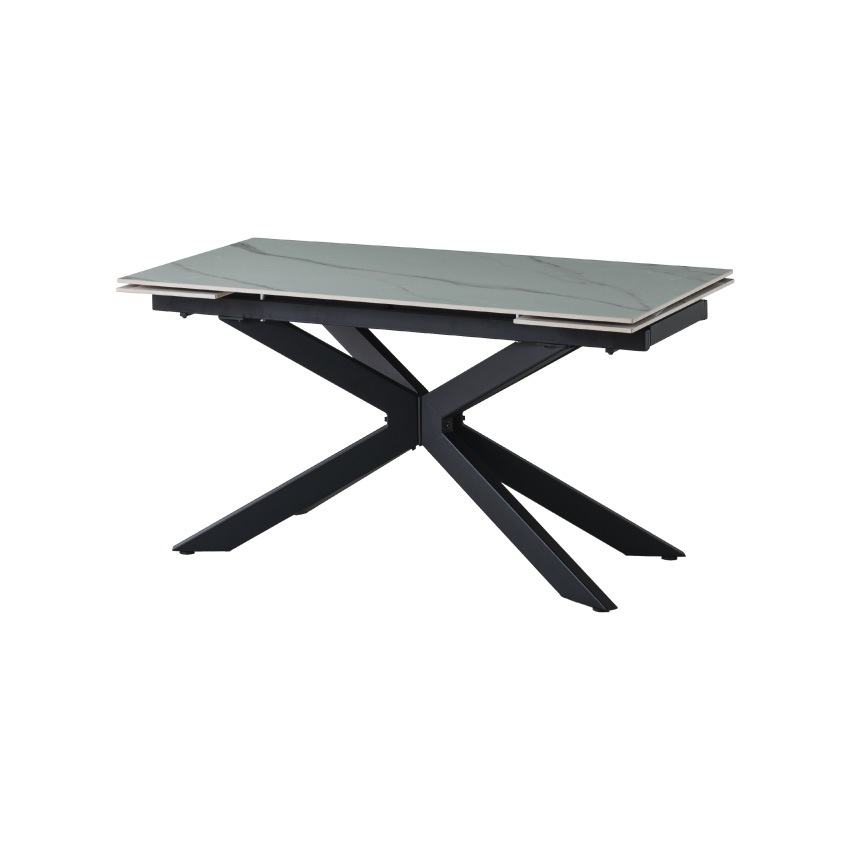 ダイニングテーブル テーブル 単品 伸縮 伸長式 おしゃれ 伸長 セラミック 食卓テーブル ホワイト | 16