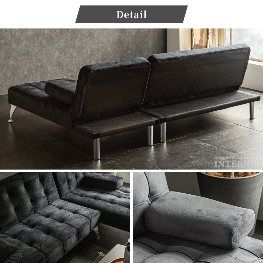 カウチソファ 2人掛け ローソファー 3人掛け ソファ コーデュロイ