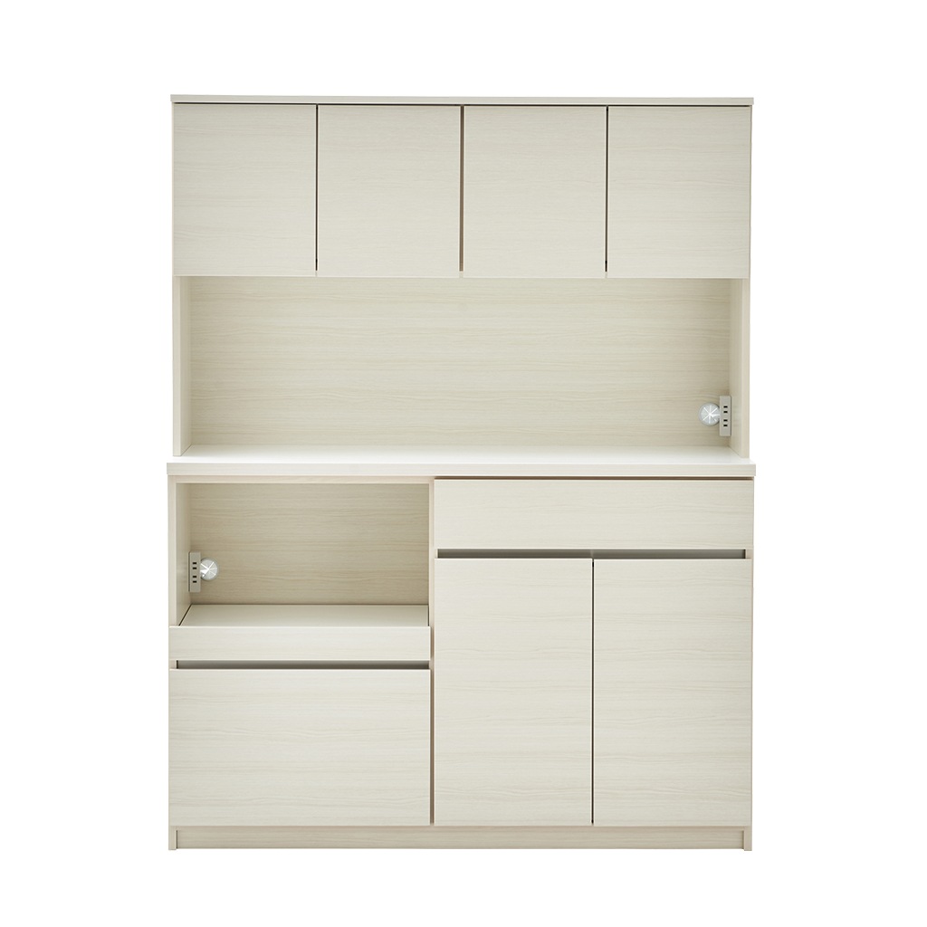 食器棚 キッチンボード 幅140 国産 日本製 おしゃれ おすすめ ワイド キッチン収納 キャビネッ | 18