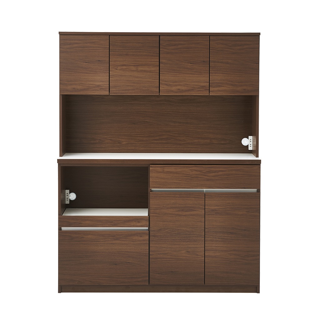 食器棚 キッチンボード 幅140 国産 日本製 おしゃれ おすすめ ワイド キッチン収納 キャビネッ | 19