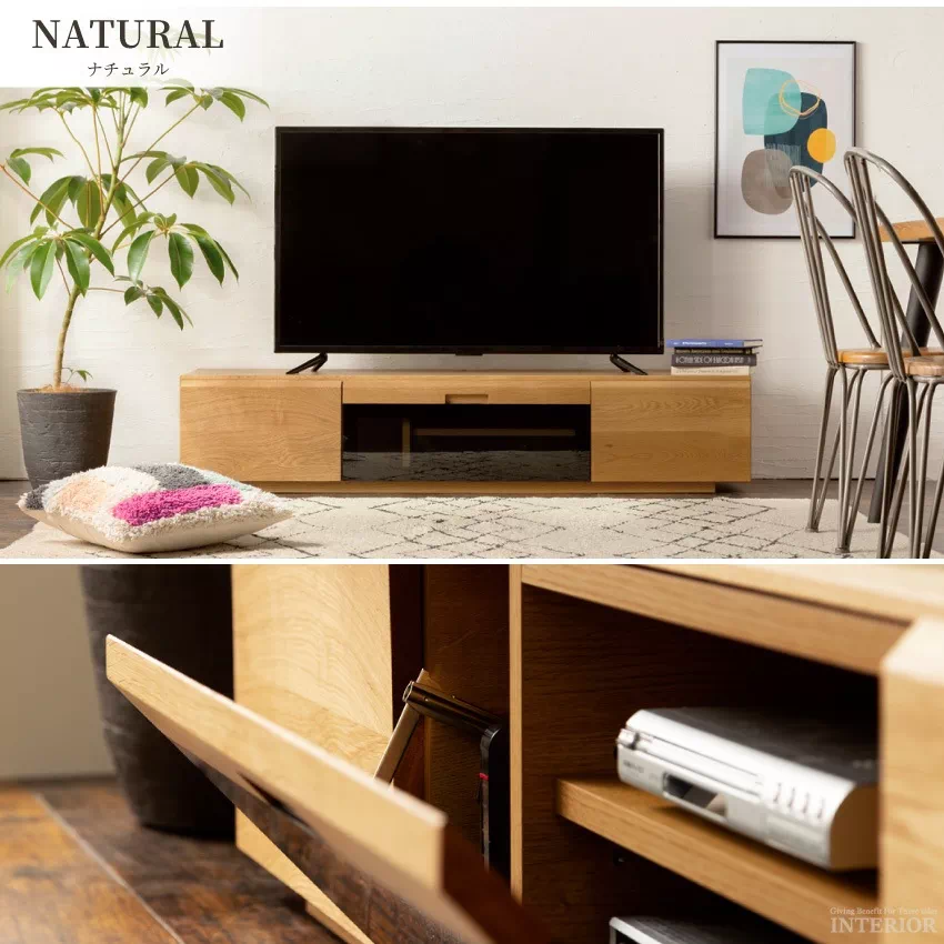 テレビ台 幅160cm おしゃれ 日本製 ブラウン ナチュラル 完成品 テレビボード tv台 tvボ | 3