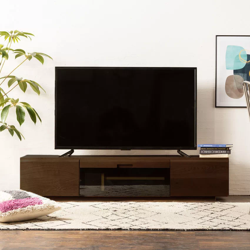 テレビ台 幅160cm おしゃれ 日本製 ブラウン ナチュラル 完成品 テレビボード tv台 tvボ | 17