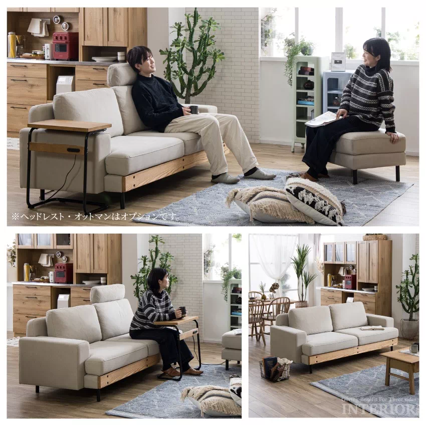 ソファ 3人掛け おしゃれ 北欧 人気 おすすめ ファブリック アッシュ材 リビングソファー リラッ | 9