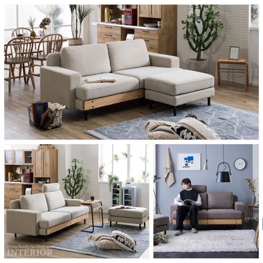 ソファ 3人掛け おしゃれ 北欧 人気 おすすめ ファブリック アッシュ材 リビングソファー リラッ | 14