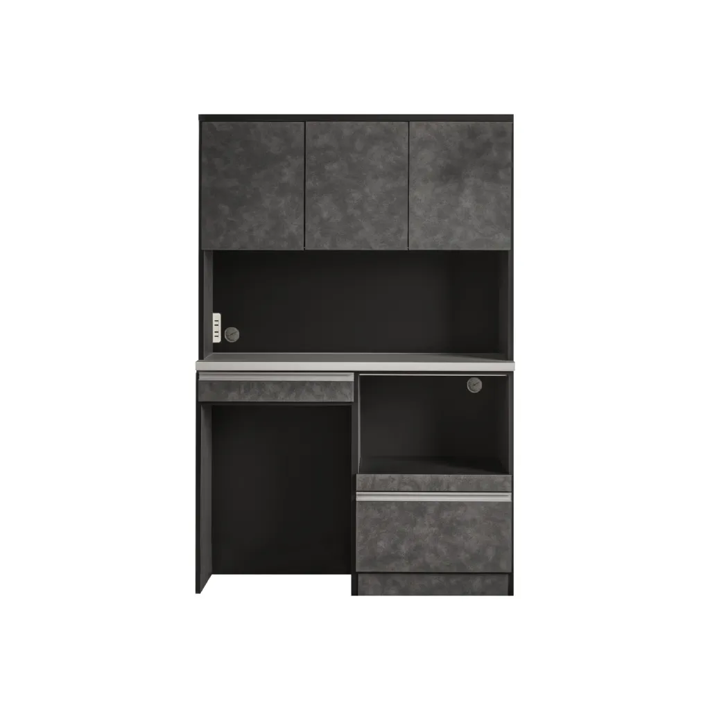 食器棚 ハイタイプ キッチンボード スリム120 90 モイス付 ダストBOXスペース付 国産 12 | 26