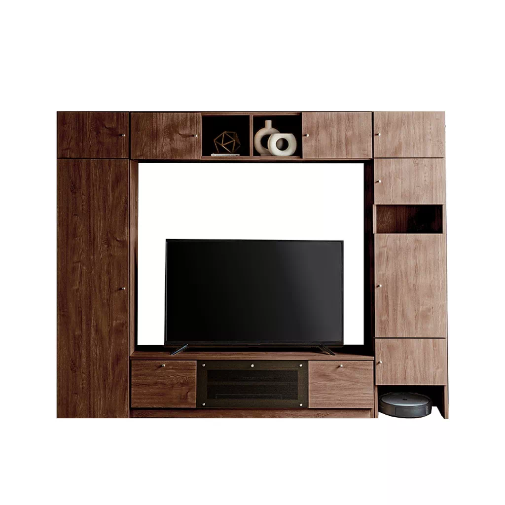 テレビ台 壁面収納 ハイタイプ 幅240cm 奥行き43cm 壁掛け風 収納 国産 テレビボード お | 22