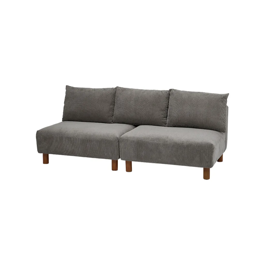 フェザー入りアームレスソファー幅180cm ２人掛け ３人掛け（491） フェザー入りアームレスソファ 幅180cm【Nikos】ニコス (ソファ 2人