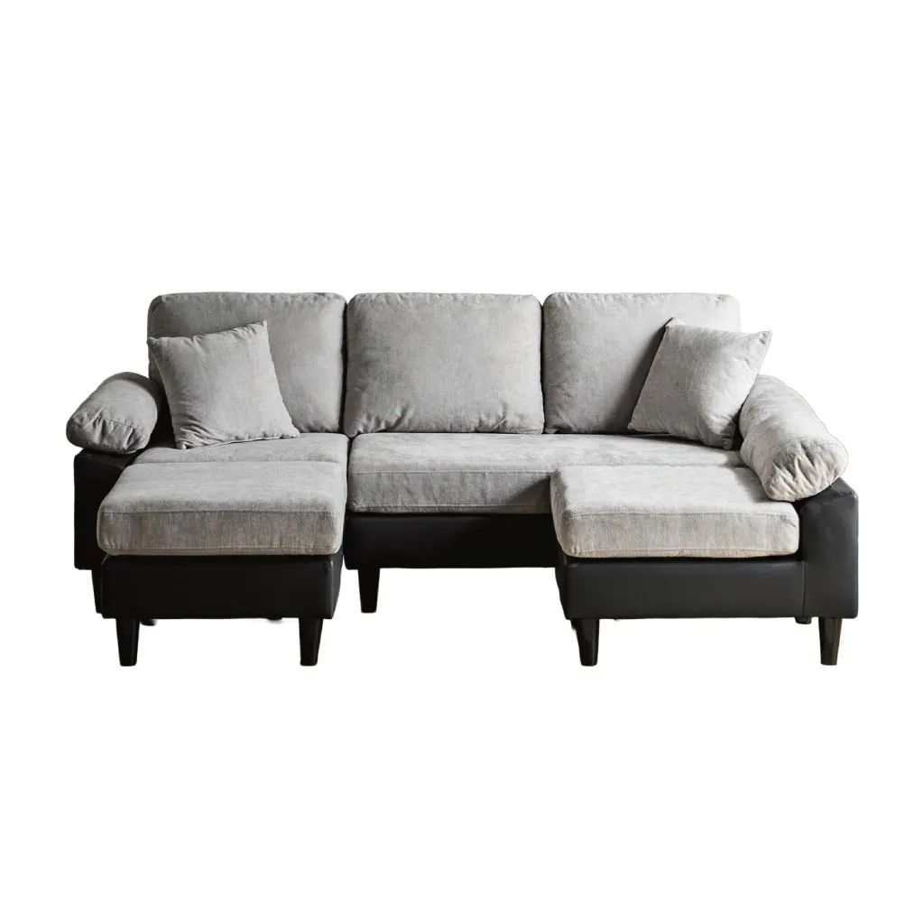 カウチソファ 3人掛け 幅198cm おしゃれ スツール ローソファー ロータイプ可能 組み替え自由 | 17