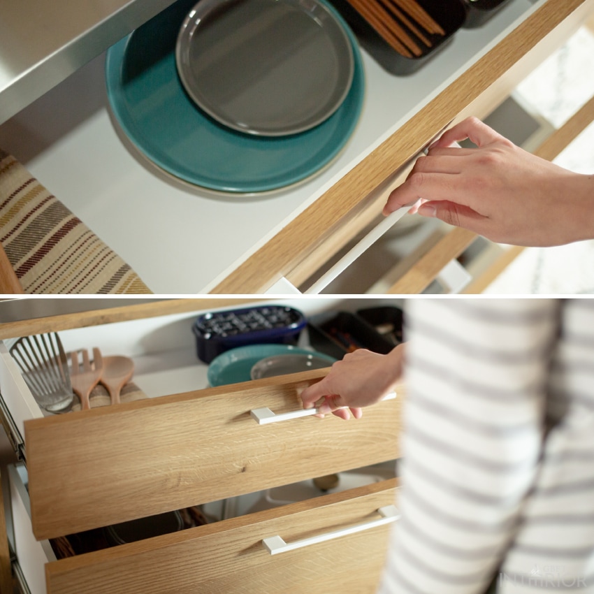 キッチンカウンター 幅110cm 収納 おしゃれ カウンター キッチン レンジボード レンジ台 食器 | 6