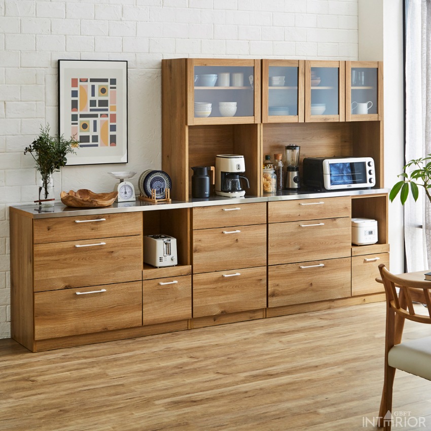 新生活 キッチンボード 60幅 おしゃれ レンジボード レンジ台 食器棚 キッチン収納 収納 ダイニ | 15