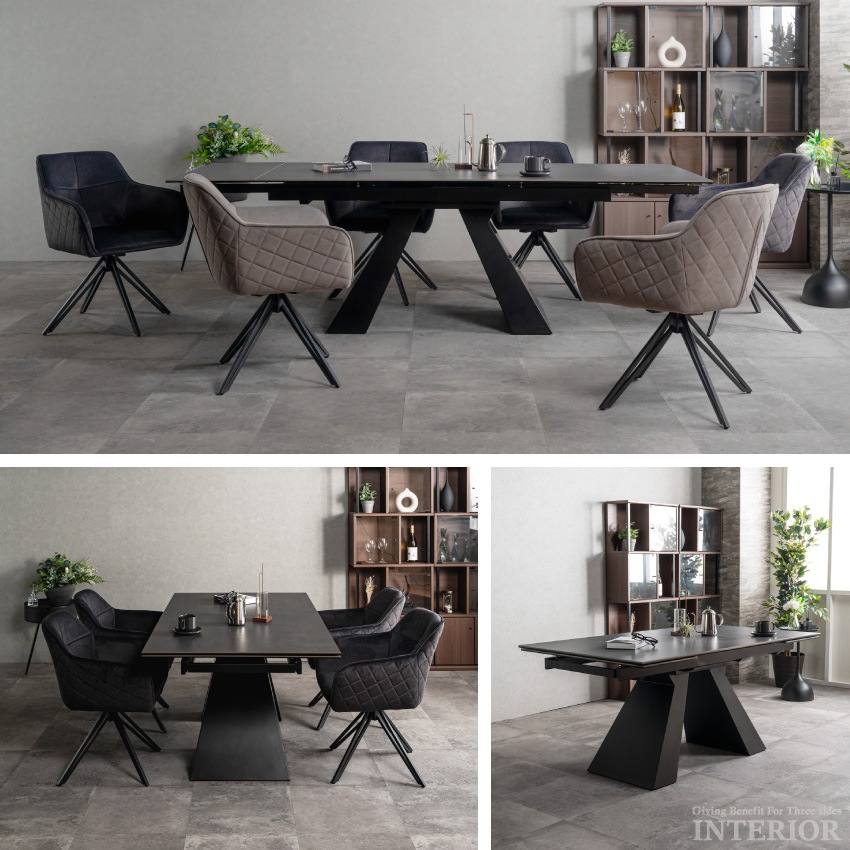 伸長式 ダイニングテーブル 伸長式テーブル 伸縮 4人掛け 6人掛け 伸縮式 テーブルのみ 伸縮ダイ | 3