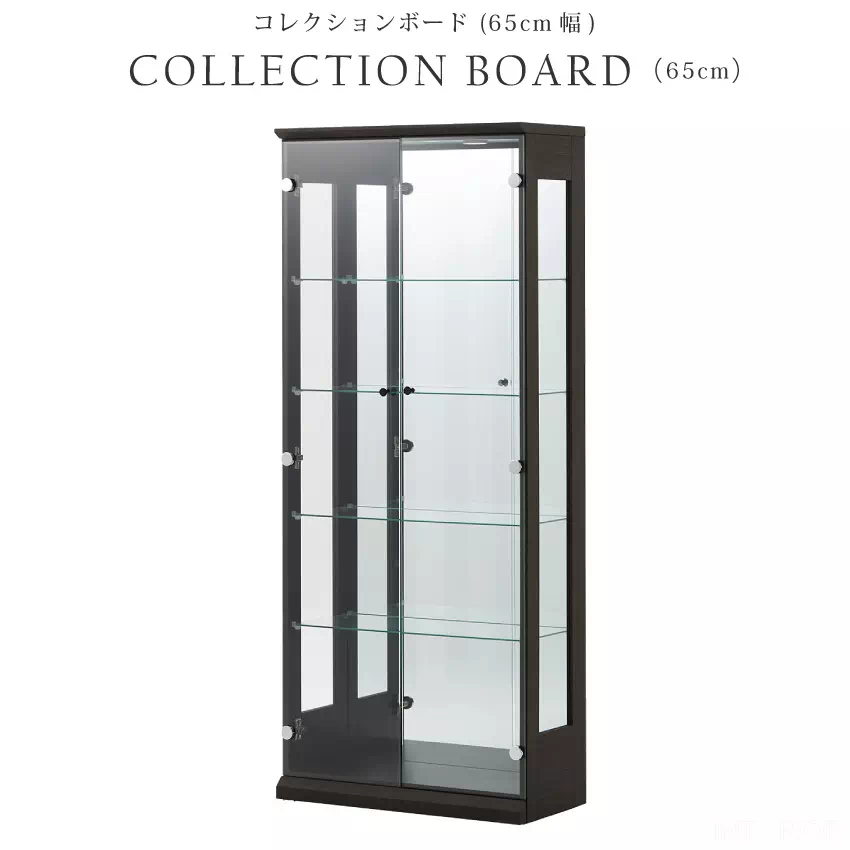 コレクションケース ガラス 幅65cm 高さ155cm ディスプレイラック