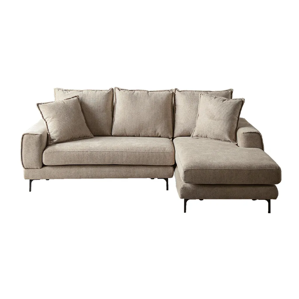 カウチソファー L字 コーナー 幅210cm 3人掛け 北欧 おすすめ ファブリック 撥水 おしゃれ | 24