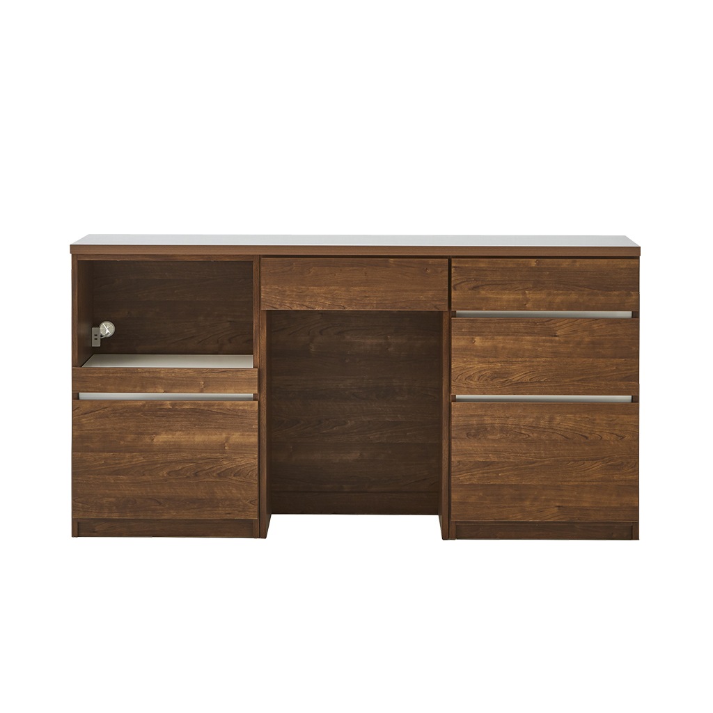 ※本日のみ特別価格　日本製　諸富家具 ブラウン木製食器棚・キッチンカウンター 本日のみ特別価格 日本製 諸富家具 ブラウン木製食器棚