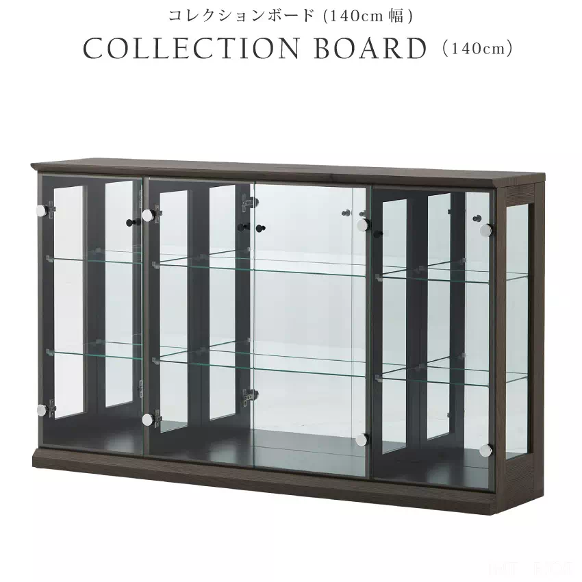 コレクションケース ディスプレイラック ガラスケース 棚 ディスプレイ おしゃれ 幅139cm 高さ | 1
