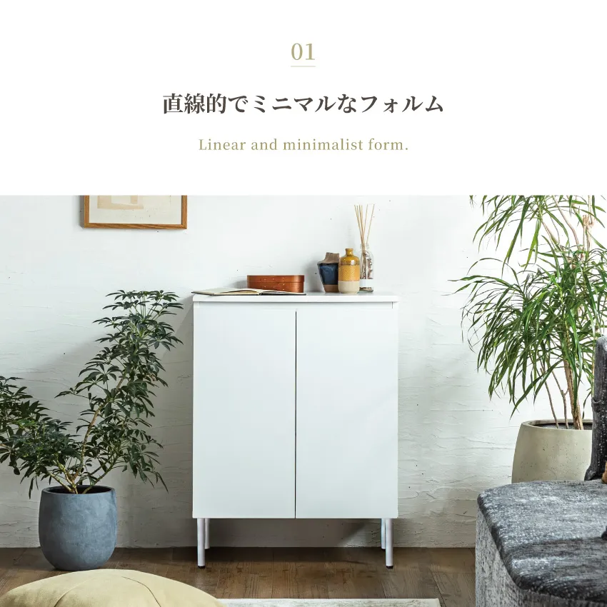 サイドボード 60幅 60cm おしゃれ チェスト 木目調 大理石調 リビング