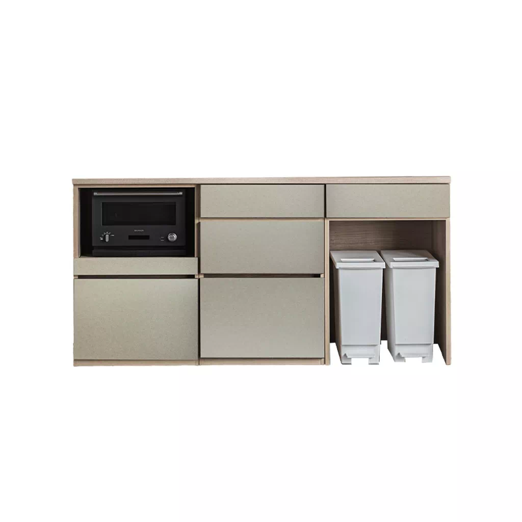 食器棚 キッチンボード 幅120cm 日本製 おすすめ おしゃれ ワイド 奥行き52cm ハイタイプ | 32