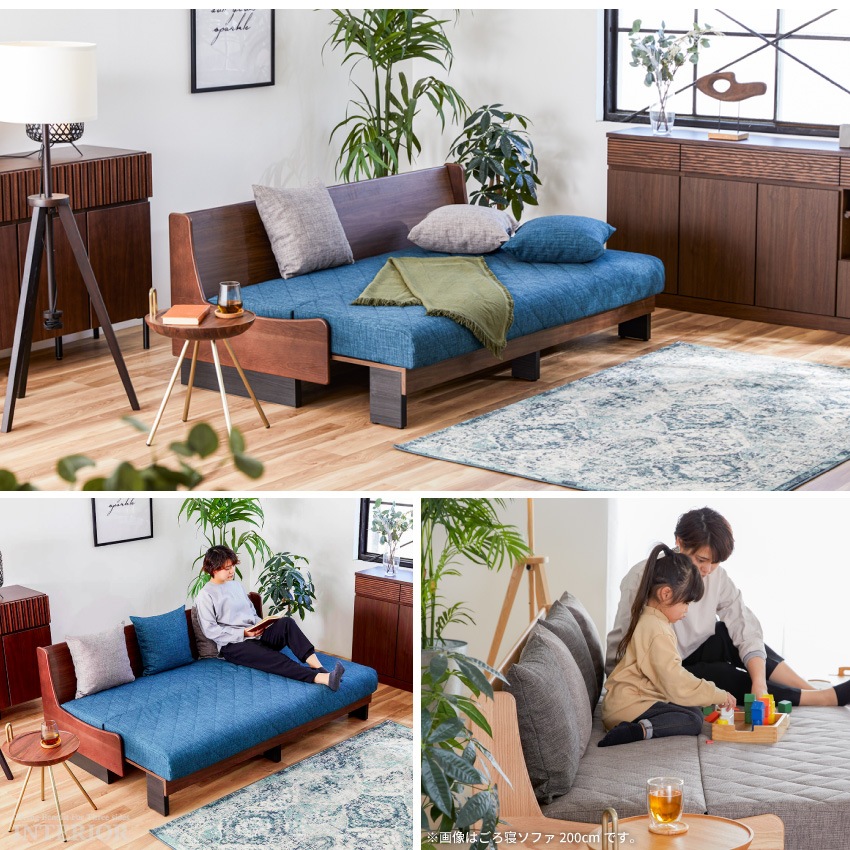 ソファベッド 幅180cm 北欧 おしゃれ おすすめ ソファー 3人掛け ドロシー2 モーブル ごろ | 2