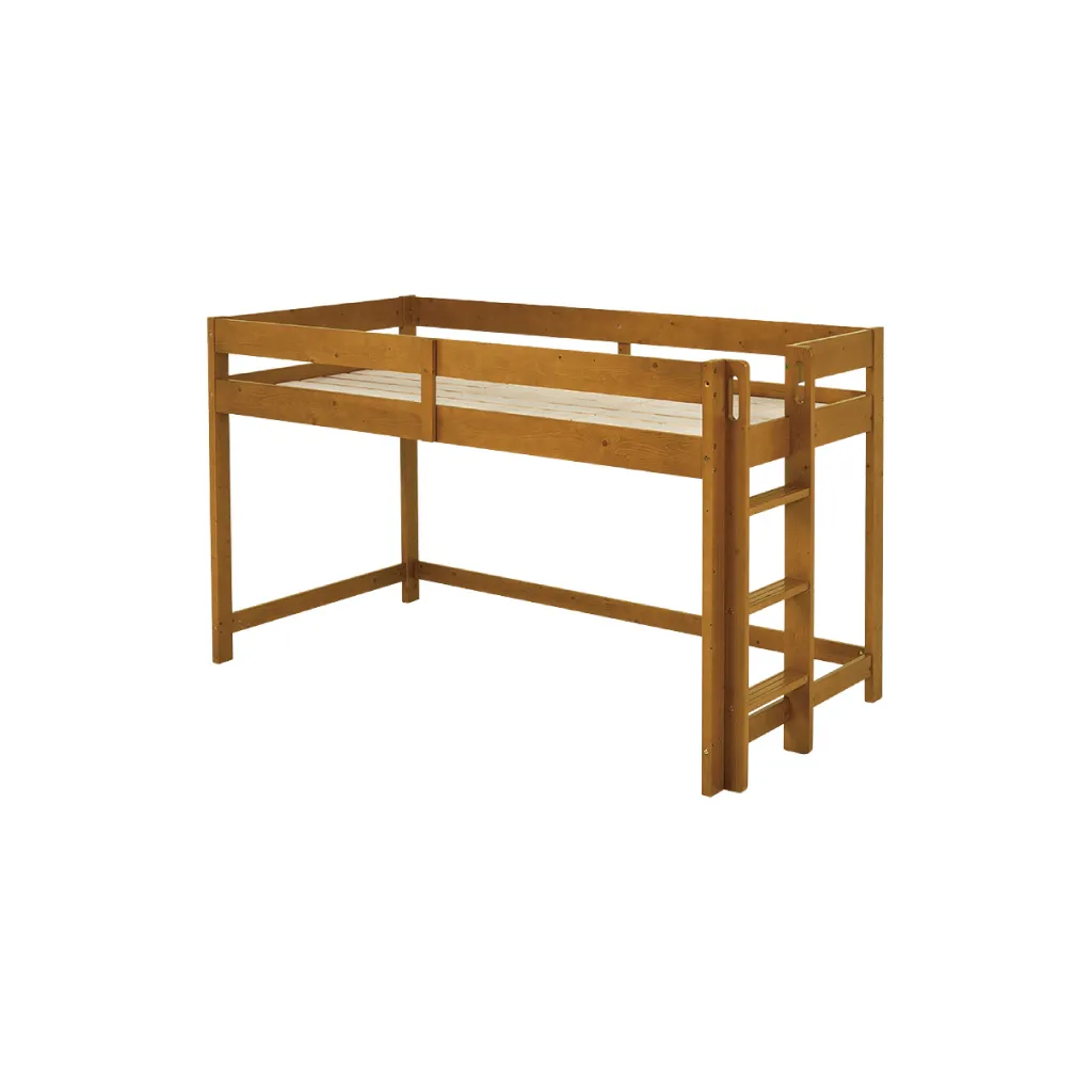 ロフトベッド ベッド 木目調ベッド ロータイプ ロフト 高さ120cm 収納