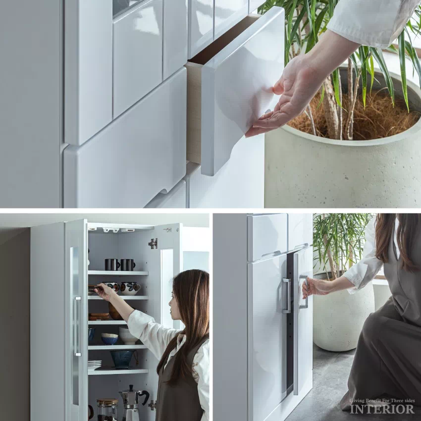 キッチンボード 50幅 60幅 70幅 80幅 奥行き44.5cm おしゃれ レンジボード レンジ台 | 10