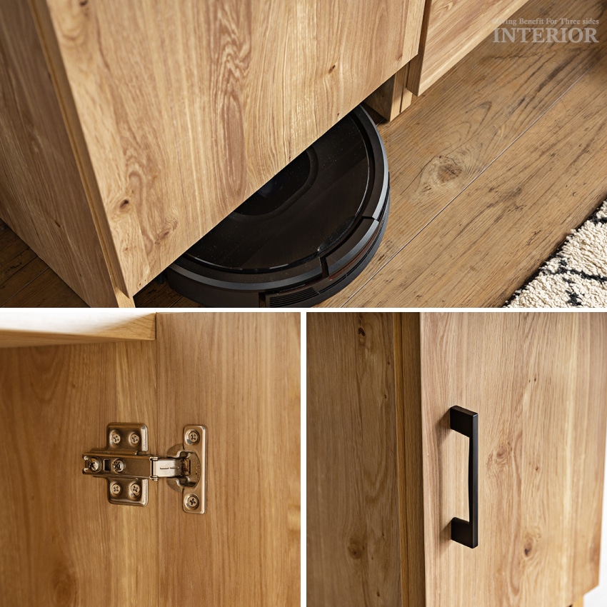 テレビ台 壁掛け風 収納 壁面収納 おしゃれ ハイタイプ テレビボード 日本製 幅215cm 新生活 | 15