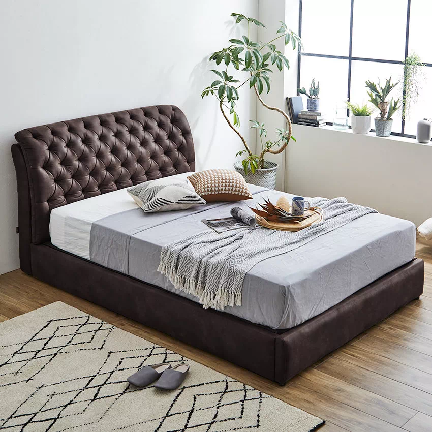 グレー　合成皮革ベッドフレーム　ゼミダブル　高級品 楽天市場】【P10倍☆10/24 20時から】 ローベッド ベッド ベッド