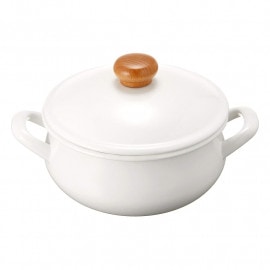 野田琺瑯 ホーロー POCHKA（ポーチカ）キャセロール 20cm IH200V対応 PO-20W