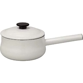 野田琺瑯 片手鍋 ソースパン ルーク 18cm ホワイト IH対応 1.8L LK-18N